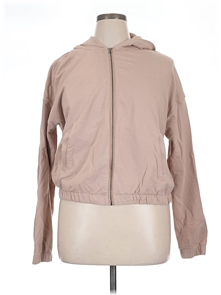 Pre-owned Vuori Zip Up Hoodie In Tan