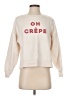 Maeve 100% Cotton Graphic Ivory Sweatshirt Size XXS - photo 1