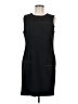 Pure Amici Solid Black Casual Dress Size M - photo 1