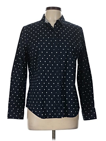 Jones New York Signature Long Sleeve Button-Down Shirt (view 1)