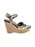 Sofft 100% Leather Green Wedges Size 8 - photo 1