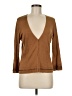 Valerie Stevens Brown 3/4 Sleeve Top Size M - photo 1