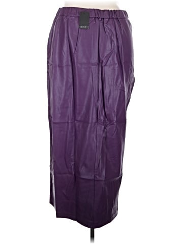 ELOQUII Faux Leather Skirt (view 2)