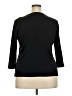 Rafaella Solid Black 3/4 Sleeve T-Shirt Size 2X - photo 2