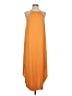 Double Zero Solid Orange Casual Dress Size S - photo 1