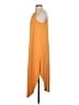 Double Zero Solid Orange Casual Dress Size S - photo 5