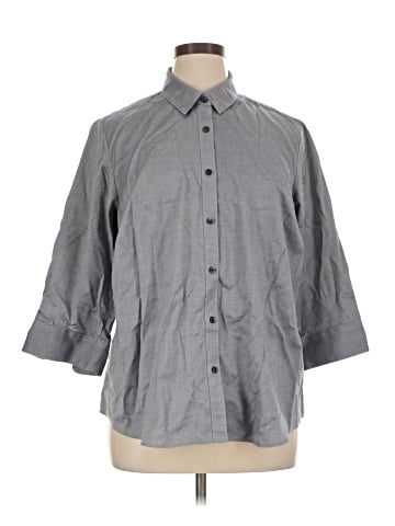 Coldwater Creek 3/4 Sleeve Button-Down Shirt (view 1)