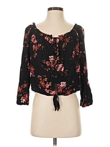 Rewind 3/4 Sleeve Blouse (view 1)