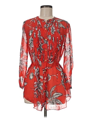 Leifsdottir 3/4 Sleeve Silk Top (view 1)