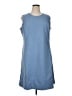 Dialogue Solid Blue Casual Dress Size 1X - photo 1