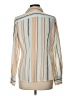 Rachel Zoe 100% Polyester Stripes Multi Color Ivory Long Sleeve Blouse Size L - photo 2