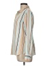 Rachel Zoe 100% Polyester Stripes Multi Color Ivory Long Sleeve Blouse Size L - photo 5