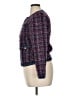 White House Black Market 100% Polyester Tweed Blue Jacket Size 14 - photo 5
