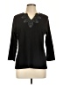 Alia Black 3/4 Sleeve Top Size L - photo 1