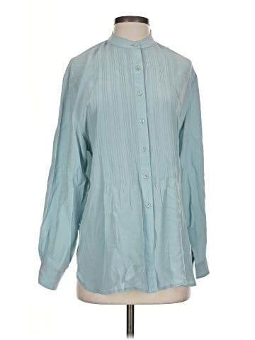 Assorted Brands Long Sleeve Silk Top (view 1)