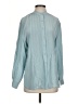 Assorted Brands 100% Silk Teal Long Sleeve Silk Top Size S - photo 1