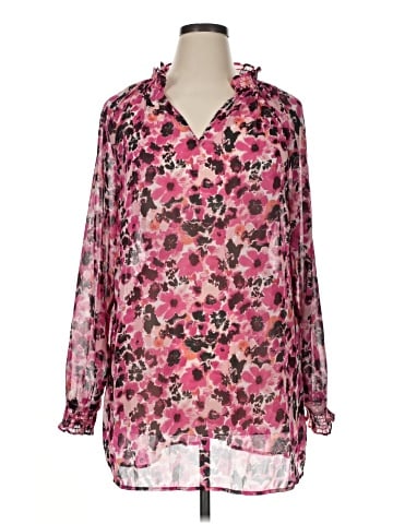 Ellos Long Sleeve Blouse (view 1)