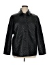 Chico's 100% Polyester Argyle Black Raincoat Size XL (3) - photo 1