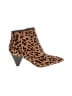 Franco Sarto Animal Print Brown Ankle Boots Size 6 1/2 - photo 1