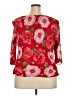 Donna Ricco 100% Polyester Red 3/4 Sleeve Blouse Size 18 - photo 2