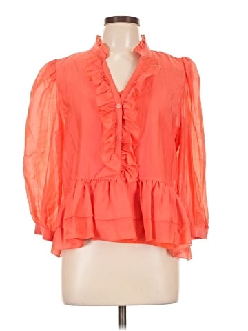 Karl Lagerfeld Paris 3/4 Sleeve Blouse (view 1)