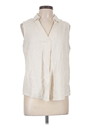 Monday Fun Sleeveless Button-Down Shirt (view 1)