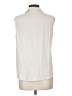 Monday Fun Ivory Sleeveless Button-Down Shirt Size L - photo 2