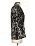 DKNY Animal Print Black Short Sleeve Blouse Size S - photo 4