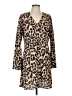 Missguided Animal Print Tan Casual Dress Size 12 - photo 1