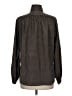 Halston 100% Polyester Houndstooth Brown Long Sleeve Blouse Size 8 - photo 2