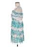 Pins and Needles 100% Polyester Tie-dye Teal Cocktail Dress Size M - photo 5