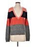 Equipment Color Block Gray Pullover Sweater Size S - photo 1