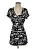 BCBGMAXAZRIA Black Short Sleeve Blouse Size S - photo 1
