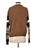 360 Sweater Plaid Brown Pullover Sweater Size S - photo 2
