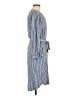 Gap 100% Rayon Stripes Blue Casual Dress Size M - photo 4