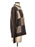 Oscar De La Renta Color Block Brown Pullover Sweater Size S - photo 4