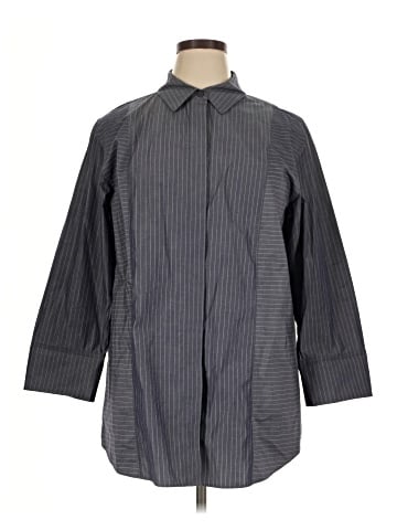 Lafayette 148 New York Long Sleeve Button-Down Shirt (view 1)