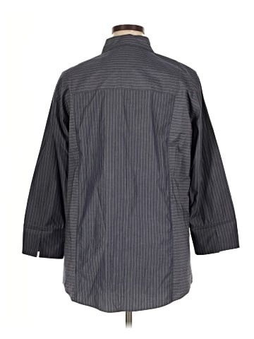 Lafayette 148 New York Long Sleeve Button-Down Shirt (view 2)