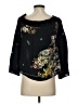 Zara Black 3/4 Sleeve Blouse Size S - photo 2