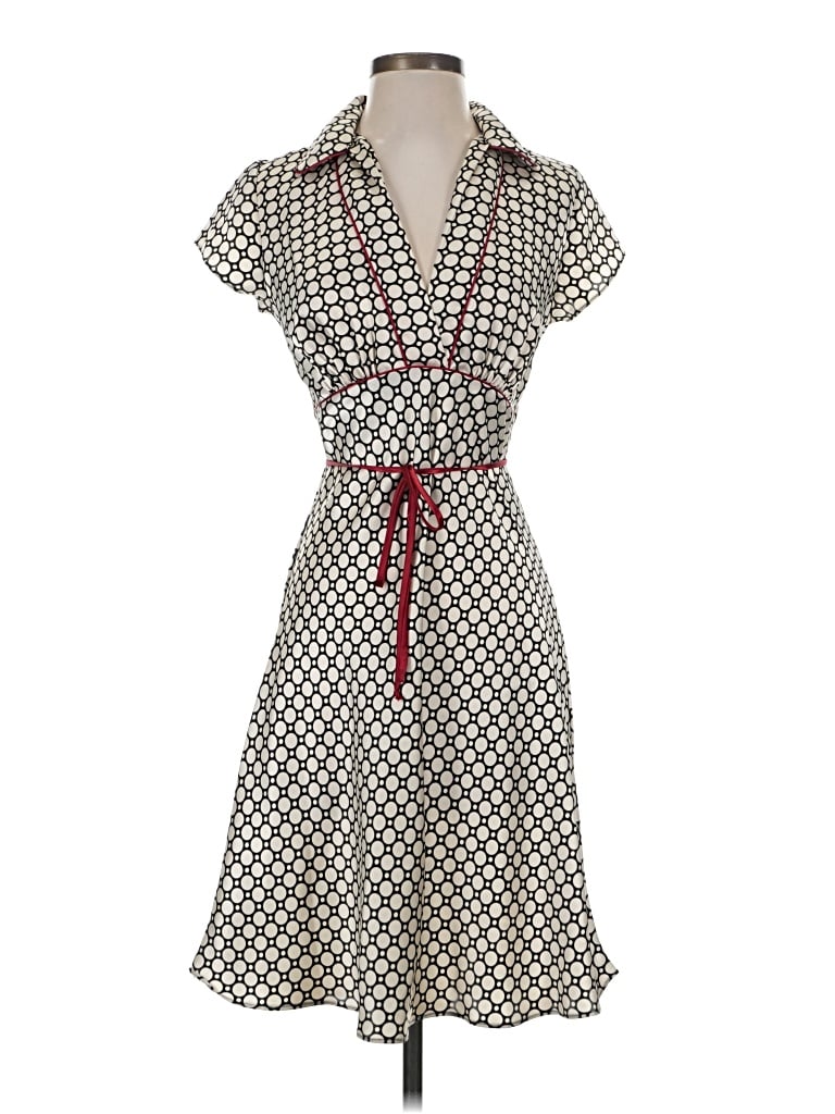 Pre-owned Wrapper Casual Dress In Gray