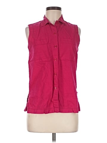 White Stag Sleeveless Button-Down Shirt (view 1)