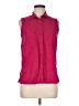 White Stag Pink Sleeveless Button-Down Shirt Size M - photo 1