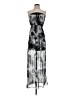 Divided by H&M 100% Polyester Graphic Silver Cocktail Dress Size 4 - photo 1