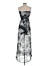 Divided by H&M 100% Polyester Graphic Silver Cocktail Dress Size 4 - photo 2