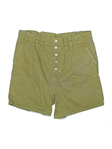 Free People Khaki Shorts (view 1)