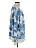 Peace Love World Print Blue Pullover Sweater Size XL - photo 4