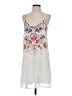 Eyeshadow 100% Polyester Floral White Casual Dress Size S - photo 1
