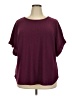 Max Studio Burgundy Short Sleeve T-Shirt Size 2X - photo 1