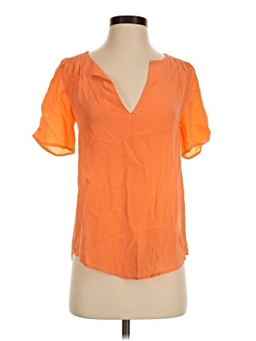 Joie Short Sleeve Silk Top (view 1)