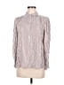 Max Studio Stripes Brown Long Sleeve Button-Down Shirt Size M - photo 1